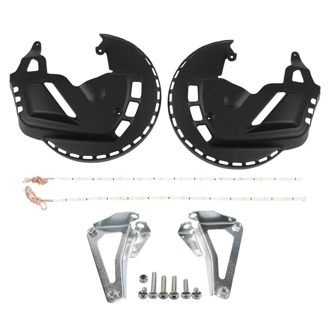 Brake Rotors Covers LED Light White Fit For Honda Goldwing 1800 F6B 2001-2017 US
