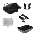 King Trunk Backrest Rack Mount Plate Docking Fit For Harley Street Glide 2014-26