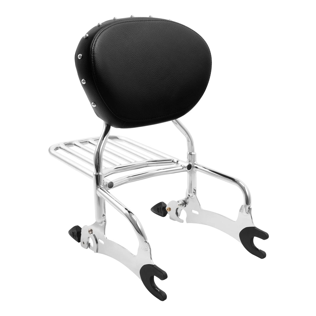 12" Backrest Sissy Bar Pad w/ Luggage Rack Fit For Indian Chief Classic 2014-18