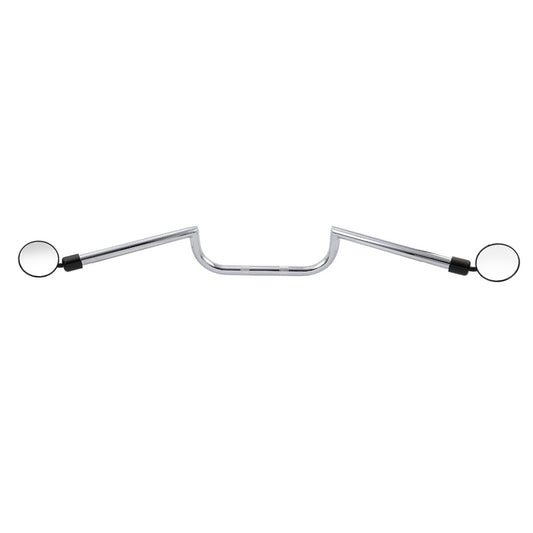 7/8" 22mm Handlebar & Rear-View Mirrors Fit For Cafe Racer Custom Honda Chrome