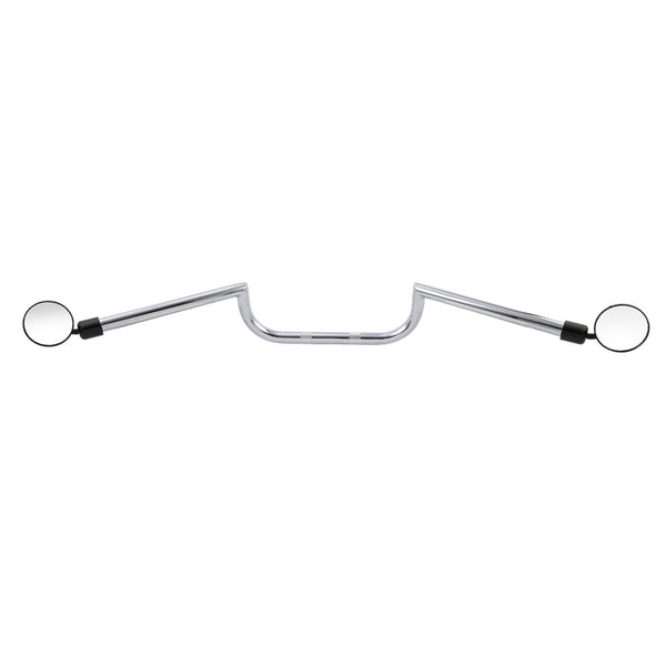 7/8" 22mm Handlebar & Rear-View Mirrors Fit For Cafe Racer Custom Honda Chrome