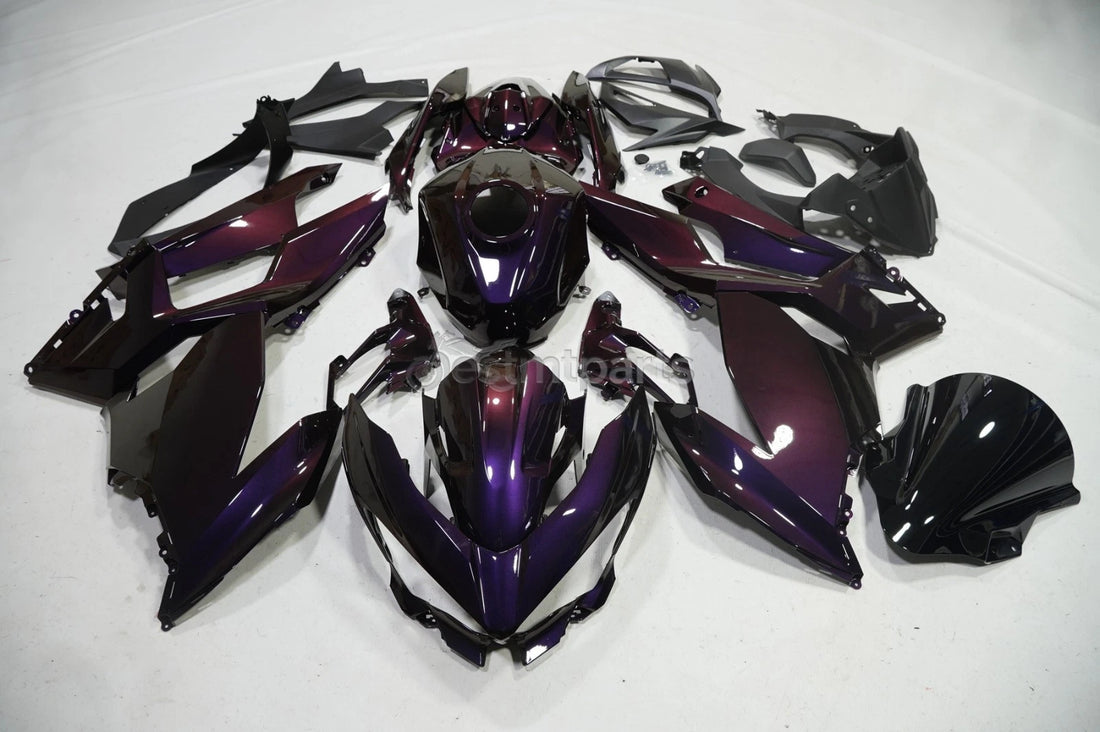 Chameleon Gold Purple Fairing +TANK For Kawasaki Ninja 400 2018-2023 EX400 +Bolt