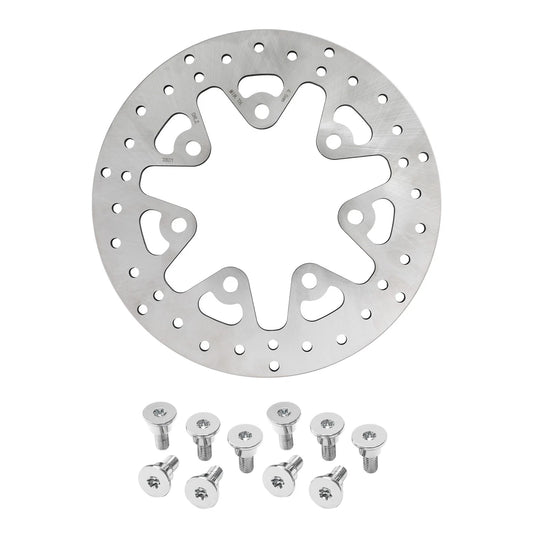 11.8" Front Left Right Brake Rotors & Bolts Fit For Harley Road King Glide 14-23
