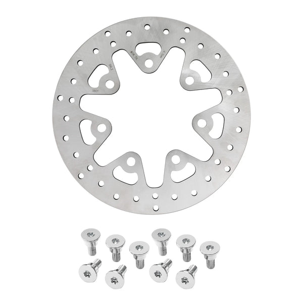 11.8" Front Left Right Brake Rotors & Bolts Fit For Harley Road King Glide 14-23
