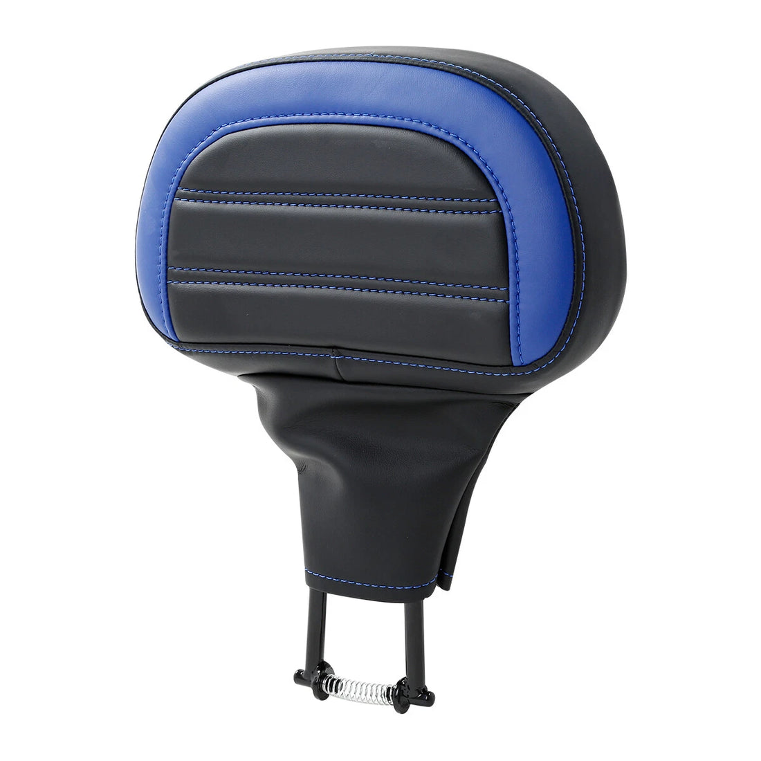 Black+Blue Driver Backrest Pad Fit For Harley Touring Road Street Glide 09-23