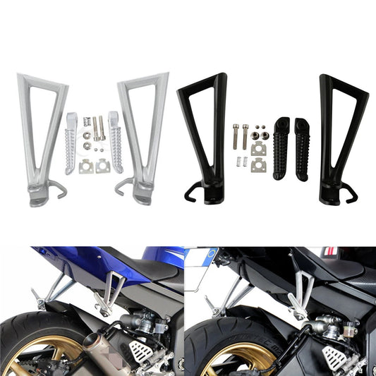 Rear Passenger Footrest Foot Pegs Bracket Set Fit For Yamaha YZF-R6 2006-2016 15