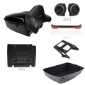 King Trunk Backrest Speakers Tail Light Mount Plate Fit For Harley Touring 14-26