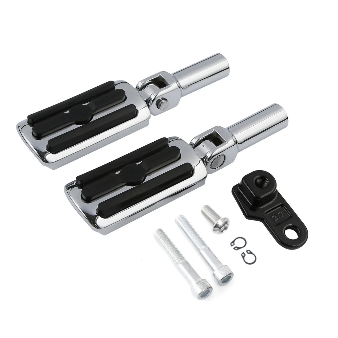 Chrome Rear Passenger Foot Pegs Footrests Fit For Harley Softail Slim 2012-2017