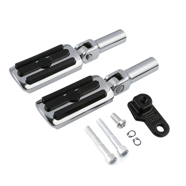 Chrome Rear Passenger Foot Pegs Footrests Fit For Harley Softail Slim 2012-2017