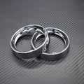 Chrome Deep Dish Turn Signal Bezels For Touring Road King Road Glide 1986-2016