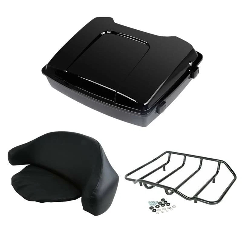 Razor Trunk Backrest Rail Luggage Rack Fit For Harley Touring Tour 1997-13