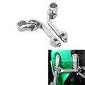 1 1/4" Long Angled Highway Engine Guard Bar Foot Peg Mount Kit Fit For Harley