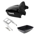 King Trunk Luggage Backrest Two-Up Mount Rack Fit For Harley Sport Glide 2018-21