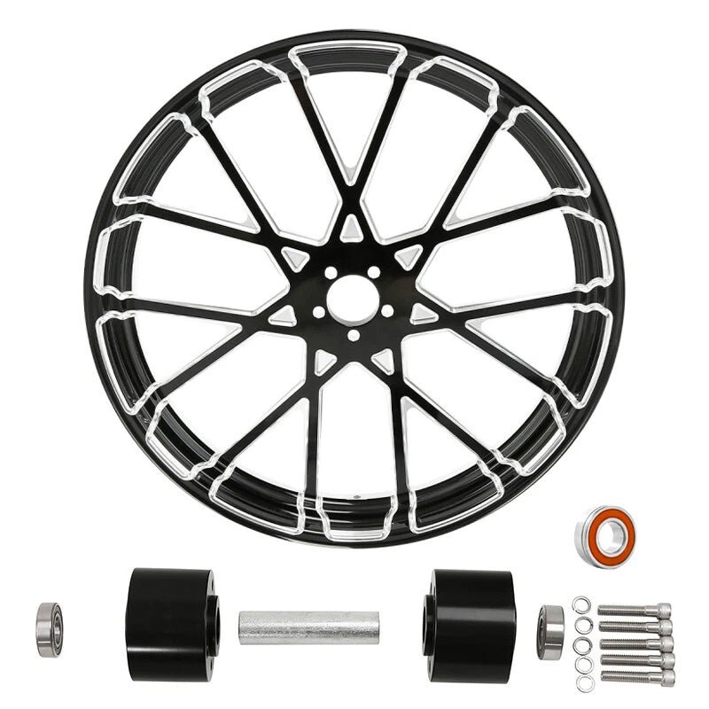 21x3.5" Front Wheel Rim Dual Disc Hub Fit For Harley Electra Glide 1997-2021 ABS
