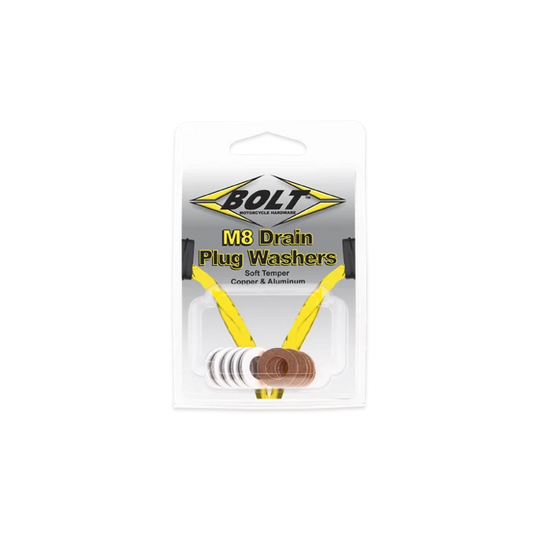 Bolt Motorcycle Hardware, Inc Aluminum/Copper Crush Washers 8X15 10 Pack