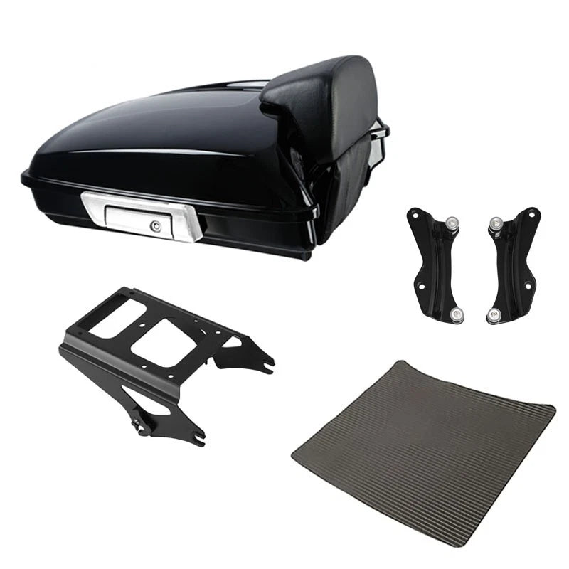 Razor Trunk Backrest Pad Mount Rack Docking Kit Fit For Harley Touring 2009-2013