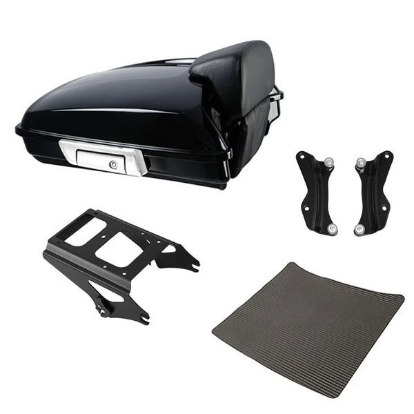 Razor Trunk Backrest Pad Mount Rack Docking Kit Fit For Harley Touring 2009-2013