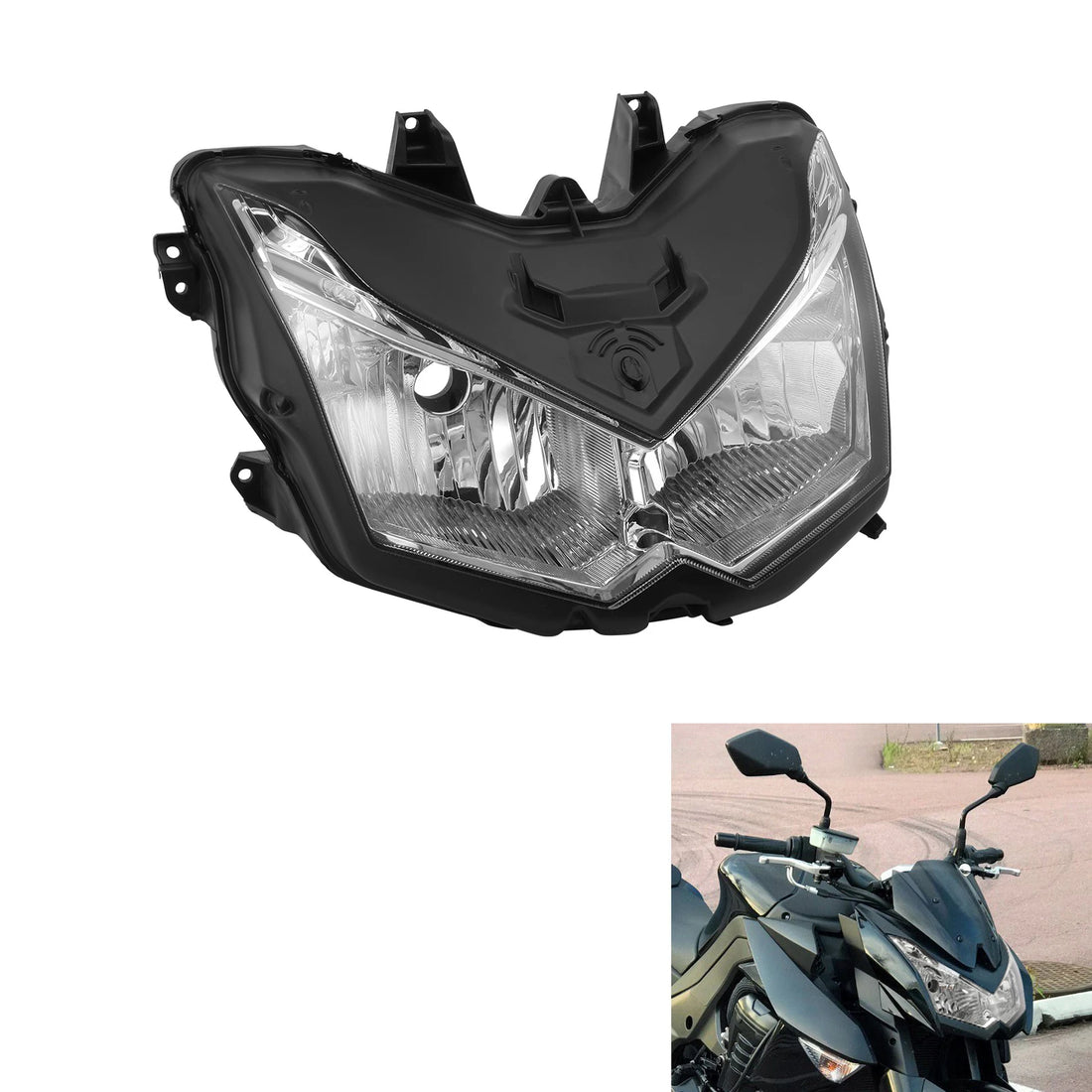 Fit For Kawasaki Z1000 2010-2013 Headlight Head Light Lamp Clear Lens