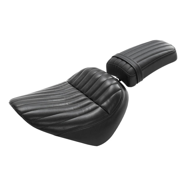 Driver & Passenger Pillion Seat Fit For Harley Softail Street Bob Standard 18-25
