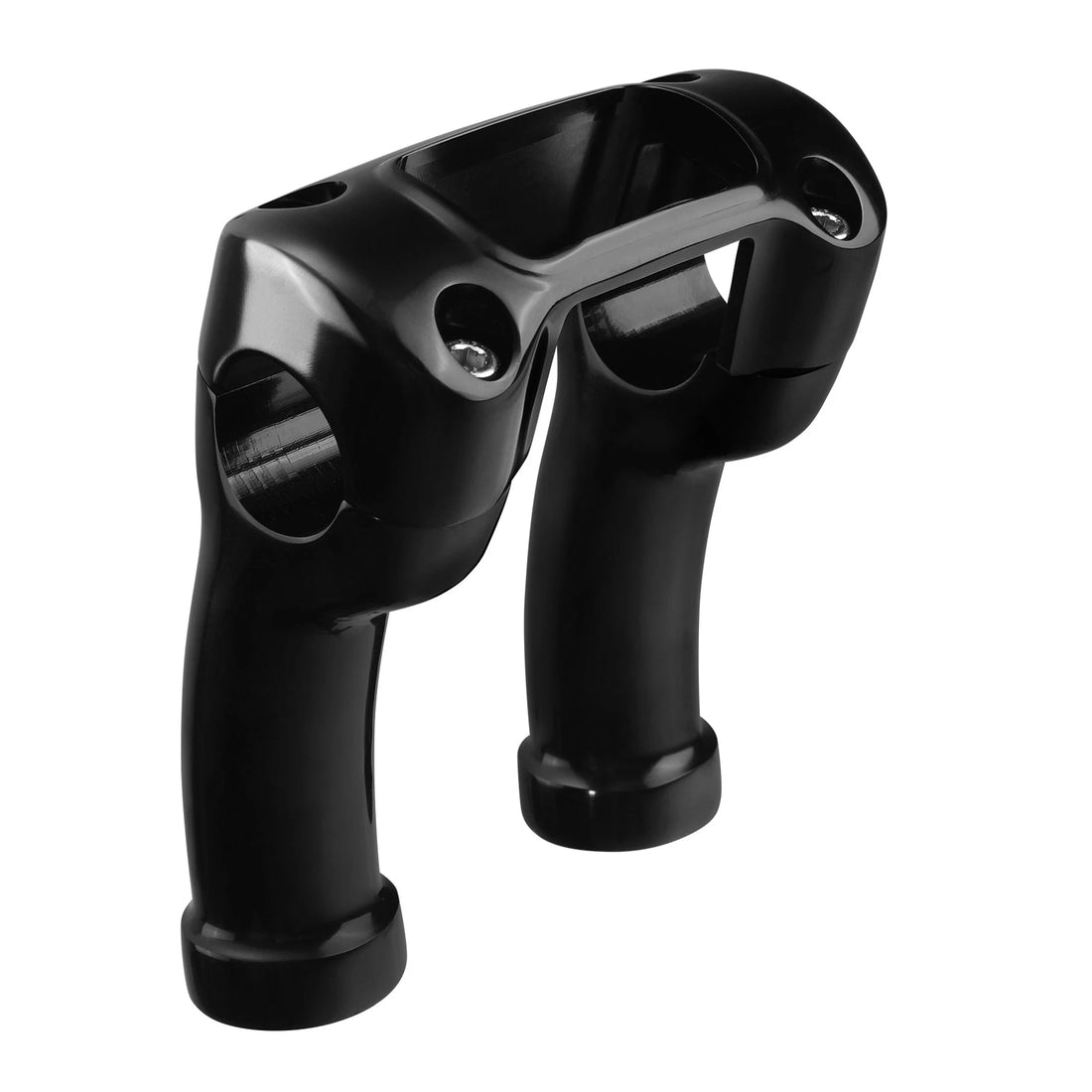 Black 4" Handlebar 1.25" Bar Riser Clamp Fit For Harley Softail Street Bob 18-24