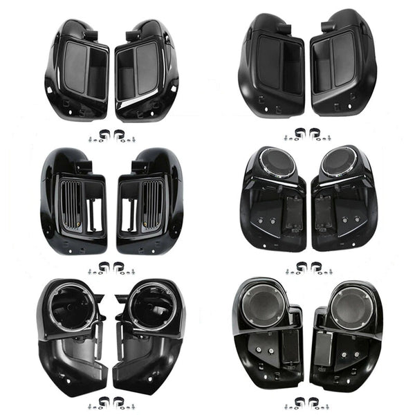 Lower Vented Fairing Glove Box Speaker Pods For Harley Touring Road Glide 14-24