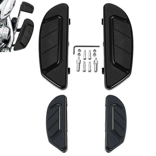 Black Driver & Passenger Floorboard Fit For Harley Road Glide 1986-2025 22 21 20