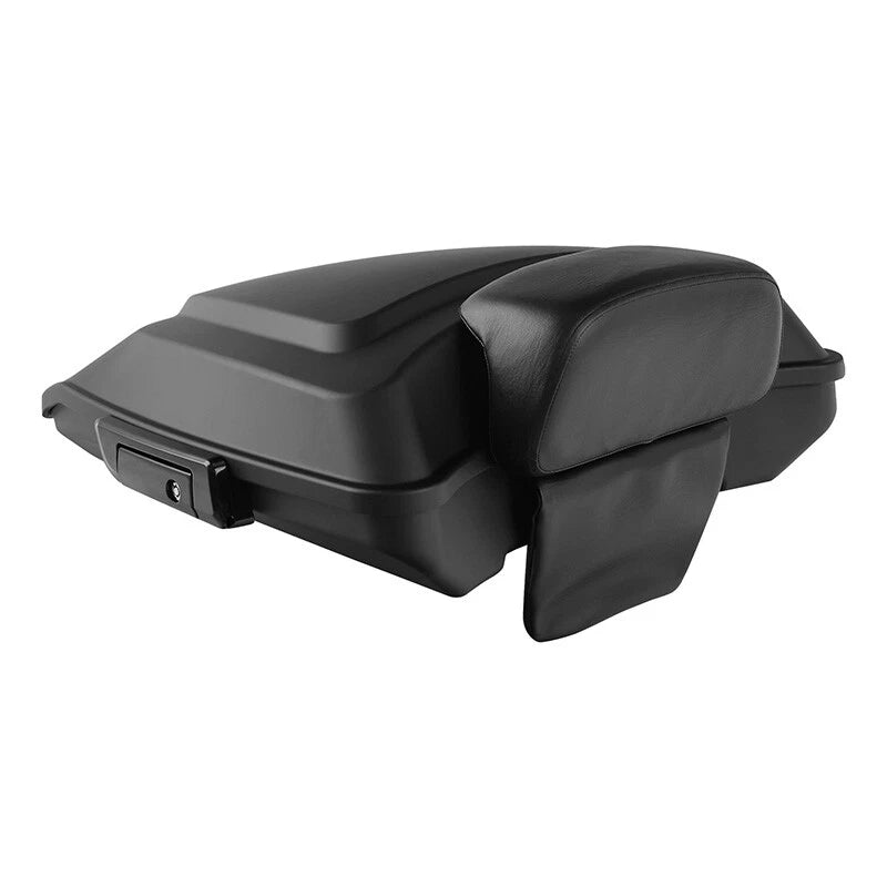 Matte Black Razor Trunk & Backrest Fit For Harley Touring Road King 2014-2025