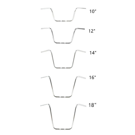 Chrome 10"/12"/14"/16"/18" Ape Hanger 1" Handlebar Fit For Harley Softail Flst
