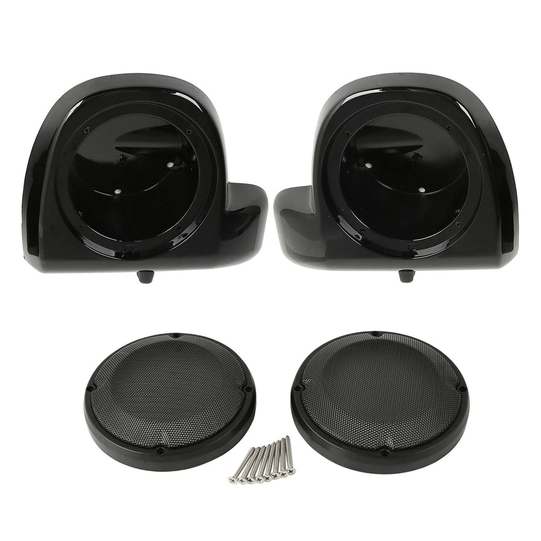 6.5" Lower Vented Fairing Speaker Pods Grills Fit For Harley Touring 2014-2024