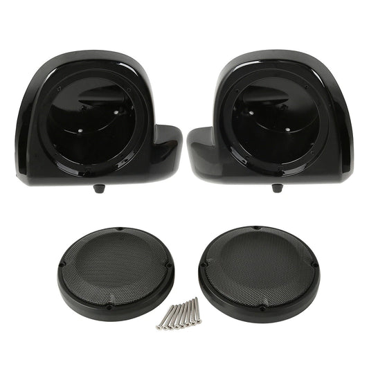 6.5" Lower Vented Fairing Speaker Pods Grills Fit For Harley Touring 2014-2024