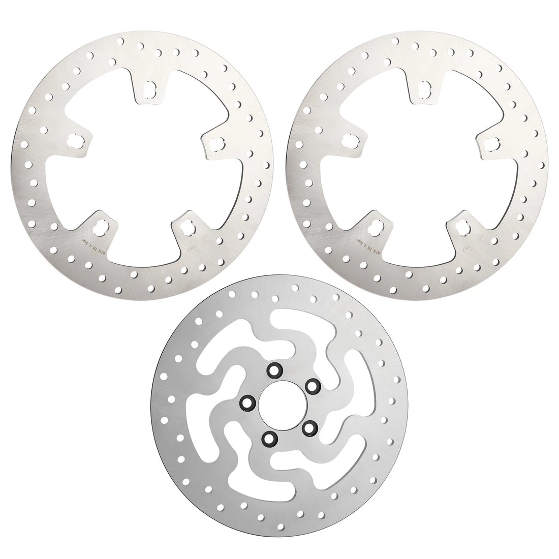 11.8" Front Left Right & Rear Brake Disc Rotors Fit For Harley Touring 2014-2024