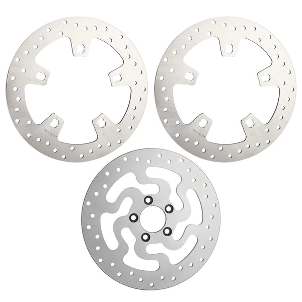 11.8" Front Left Right & Rear Brake Disc Rotors Fit For Harley Touring 2014-2024