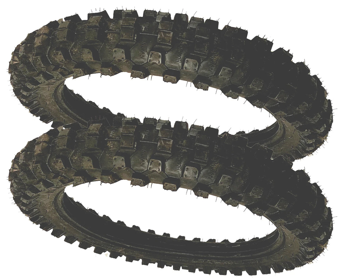 2 Pack 80/100-12 Dirt Bike Tires For Honda Esa Yamaha KTM Kawasaki Wheel Tire