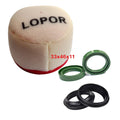Air Filter and Front Fork Damper Oil Seals Set For Kawasaki KX65 00-21