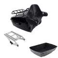 King Trunk Mount Rack Backrest Fit For Harley Touring Road Street Glide 2014-26