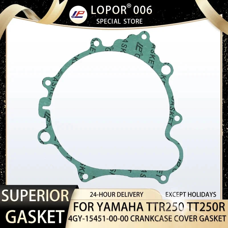 Engine Crankcase Cover Gasket Seal For YAMAHA TTR250 TT-R250 99-06 TT-R250 93-04