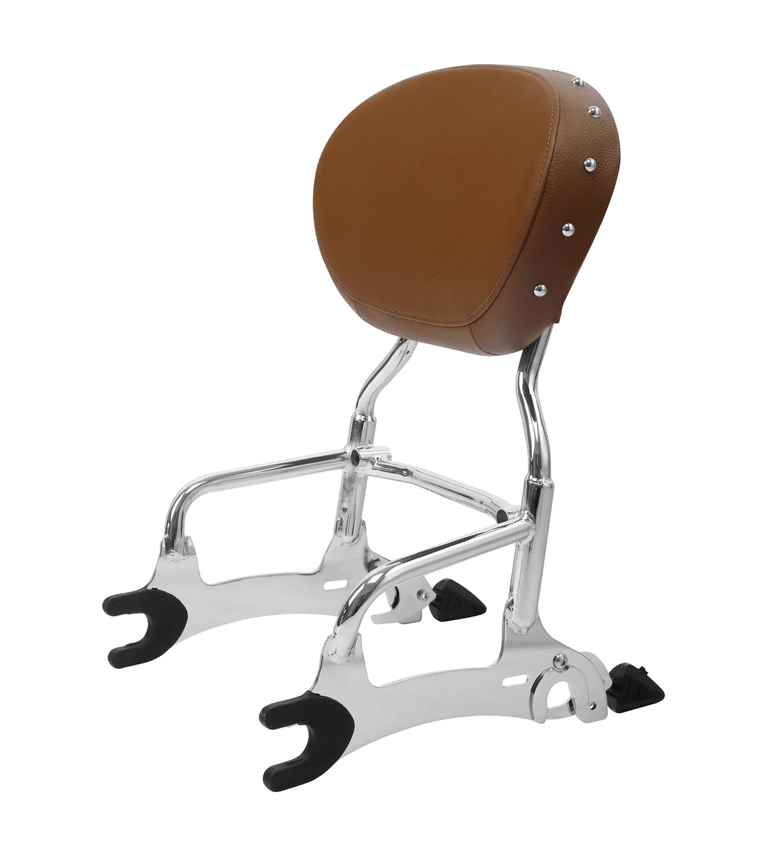 12" Chrome Sissy Bar Backrest Pad Fit For Indian Chief Classic Vintage 2014-2018