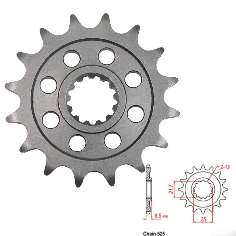 525-15T Front Sprocket KawasakiKLZ1000Versys ABS 19-24 NINJA 1000SX ZX1002 20-24