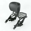 Sissy Bar Backrest Pad Luggage Rack Dock Hardware Fit For Harley Touring 09-2013