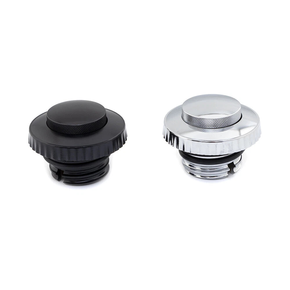 CNC Flush Pop Up Reservoir Vented Fuel Tank Gas Cap For Harley Sportster Dyna