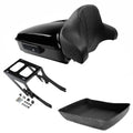 Chopped Trunk Pad Two-Up Mount Fit For Harley Softail Deluxe Flde Flhcs 2018-26