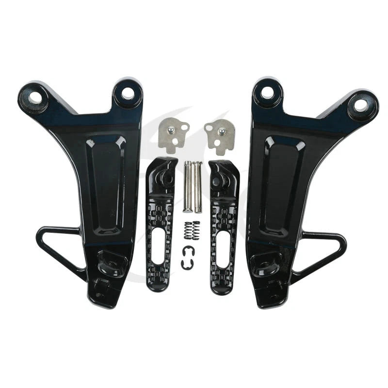 Passenger Footpegs Footrests Pegs Bracket Set Fit For Honda CBR600RR 2003-2004