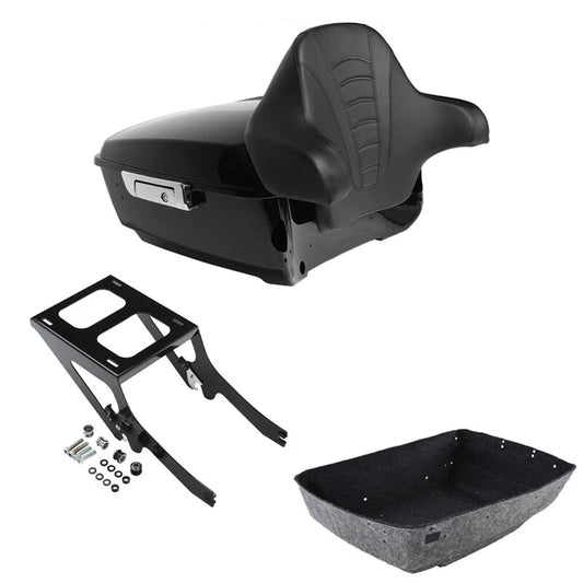 King Trunk Backrest Mount Rack Fit For Harley Heritage Classic Flhcs 2018-2026