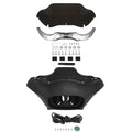Matte Inner & Outer Fairing Windshield Trim Fit For Harley Road Glide 2004-2013