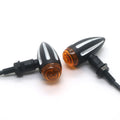 Motorcycle Black CNC Edge Cut Turn Signal Light For Harley Honda Yamaha Suzuki