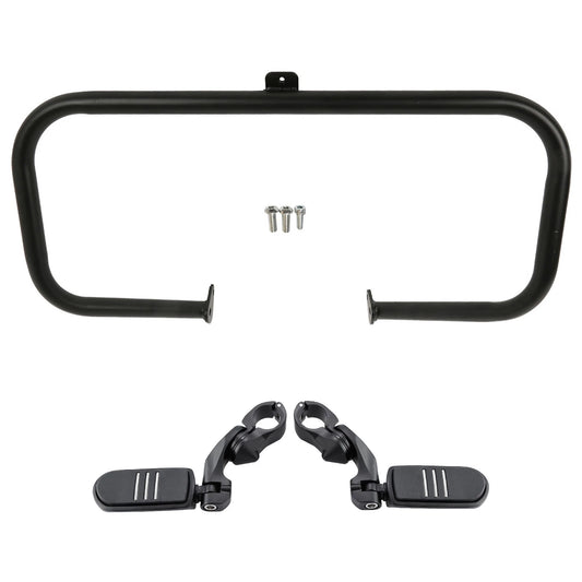 Engine Guard Highway Crash Bar & Footpegs Fit For Harley Electra Glide 1997-2008