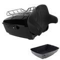 King Trunk Backrest Pad Top Rack Fit For Harley Touring Street Glide 2014-2026