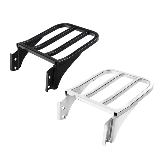 Chrome/Black Sissy Bar Luggage Rack Fit For Harley Softail Flst Sportster Dyna
