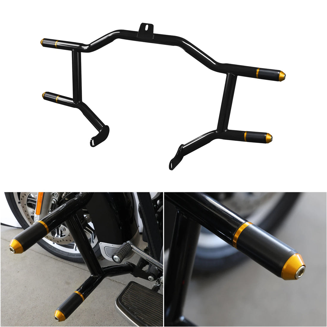 Front Highway Engine Guard Crash Bar Fit For Harley Touring Road Glide 2009-2024