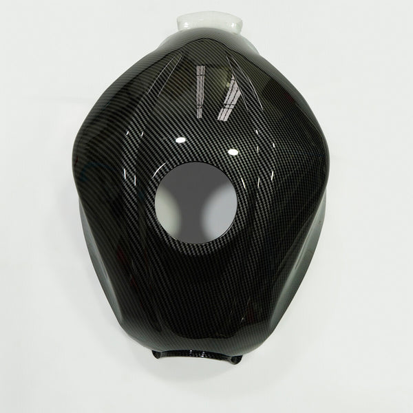 Fit Kawasaki Ninja 300 2013-2017 Black Carbon Fiber Fuel Gas Tank Cover Fairings